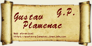 Gustav Plamenac vizit kartica